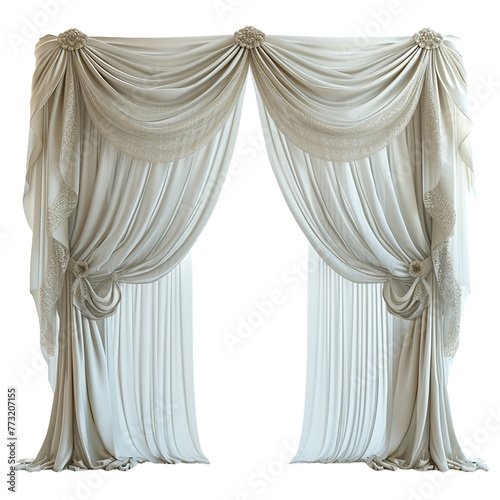 Curtain isolated on white 