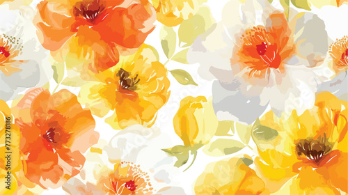 Vector seamless background. Beautiful watercolor flow