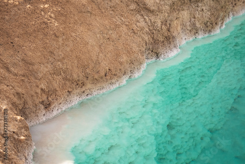 Salted lakes in Siwa Oasis, Egypt