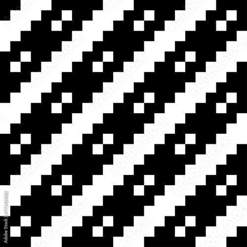 Diagonal stripes, squares ornament. Seamless pattern. Checks, lines ornate. Embroidery background. Folk wallpaper. Tribal motif. Ethnic mosaic. Digital paper, textile print, abstract. Vector artwork.