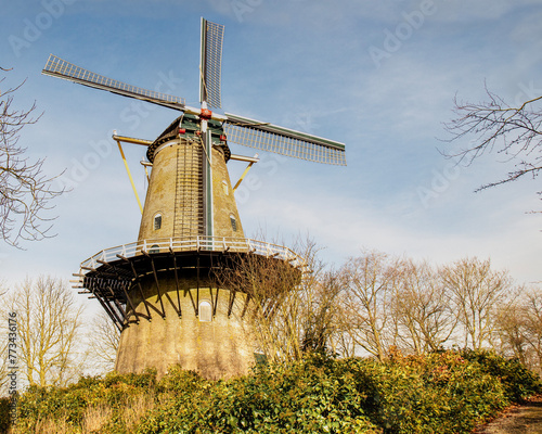 Dutch windmills, in use for make flower en sawing wood mostly for small hobby business