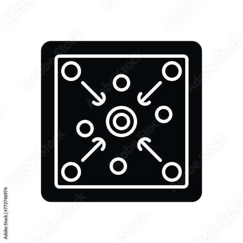 Carrom vector icon