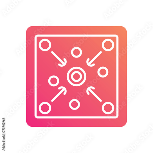 Carrom vector icon