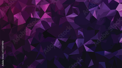 Dark Purple vector triangle mosaic texture. Polygonal