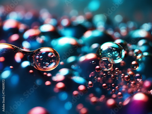 abstract water bobble background 