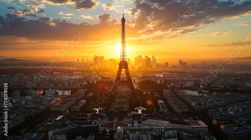 Highlight the sustainable aspects of the Paris Olympics, showcasing eco-friendly transportation or venues
