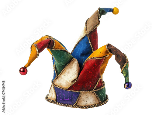 a colorful jester hat