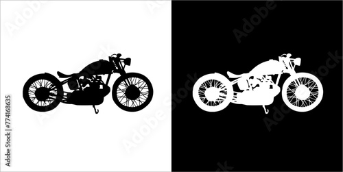  Illustration vector graphic of motorcycle icon.