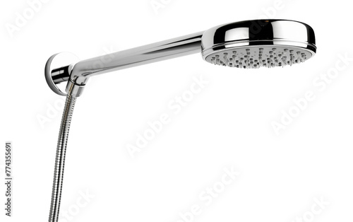 A chrome shower head and hand shower harmoniously combine in a water ballet, exuding luxury and modern design