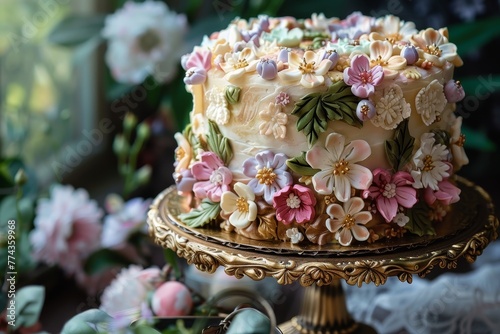 cake made by hand