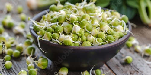 Sprouted seeds as greens addition in healthy diet.