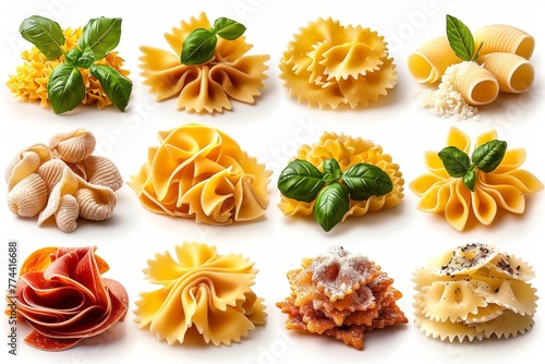 The pasta icon set is a modern set