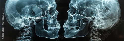 In-depth view of cranial structure in x-ray images