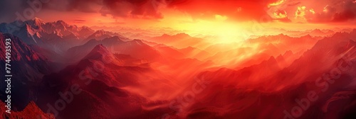 Abstract Background Gradient Sundown Orange, Background HD For Designer