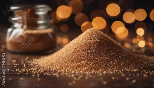 Brown sugar and beautiful bokeh, ai