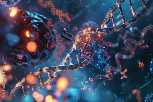 Innovative Nanotechnology in Medicine: DNA Repair Nanobots ,Nanomedicine: Nanobots Repairing DNA Nano-scale Medicine