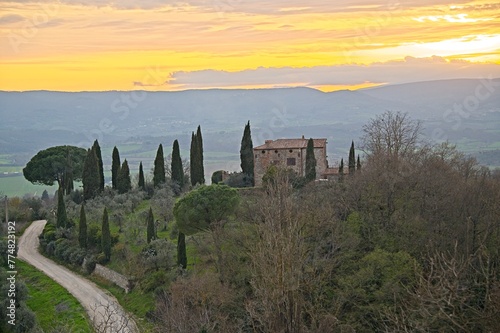 Sunset Over Umbria, Italy March 2024