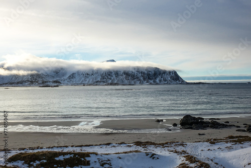 Ramberg Beach in winter, Lofoten