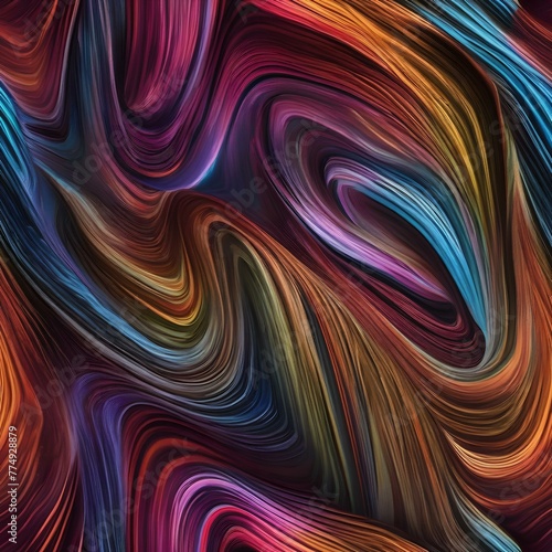 A swirling vortex of colors creating a hypnotic pattern2