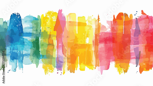 Colored Geo Stripe. Ethnic Print. Rainbow Geo Batik.
