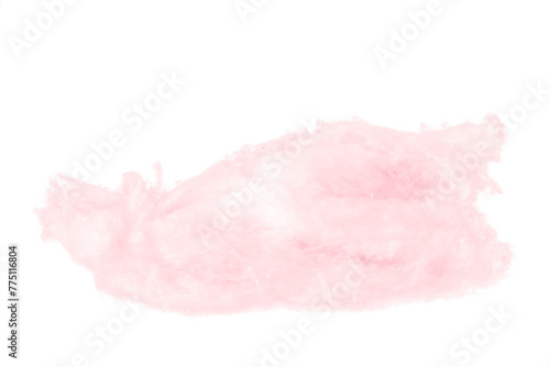 Pink absorbent cotton on a sheer background.