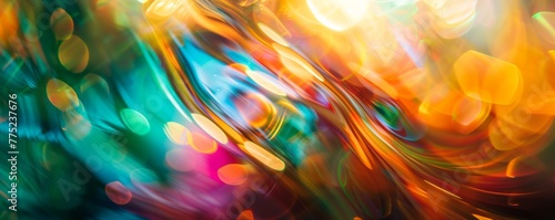Abstract colorful light patterns