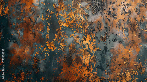 rusty metal background texture, scratchy wall with various paint layers