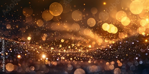 Background with gold particles