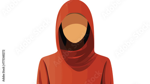 Woman with overrall faceless avatar icon vector ill