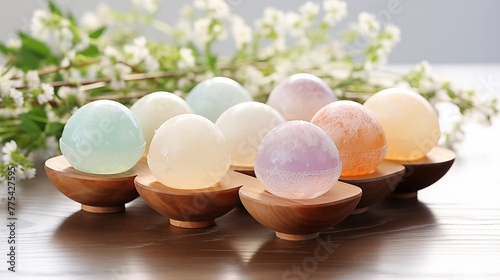 Easter egg-shaped soap dishes