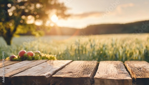 farm wood nature field fruit table product grass garden background stand green food nature wood landscape morning farm outdoor sky podium forest stump beauty sun scene platform view beautiful trunk