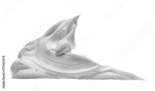Shave foam isolated on white background, clipping path