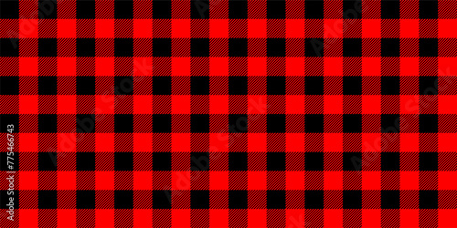 black red Tartan check seamless pattern