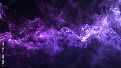 Eerie dark purple smoke billowing outwards from void, creating spooky Halloween backdrop with mysterious glowing effect