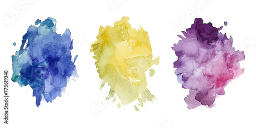 watercolor water brash splash texture. Set of vector pastel color paint stain. watercolor on white background. This is watercolor splash. It is drawn by hand transparent background.
