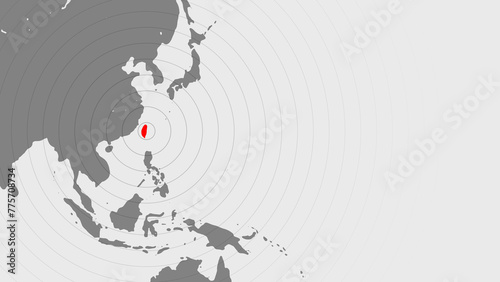 World Map earthquake in taiwan with Earthquake Signal Waves