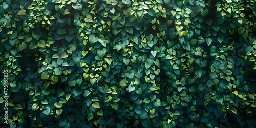 Vibrant Green Ivy Overgrowth Covering an Urban Wall the Wild Heart of Nature Flourishing in an Architectural Jungle