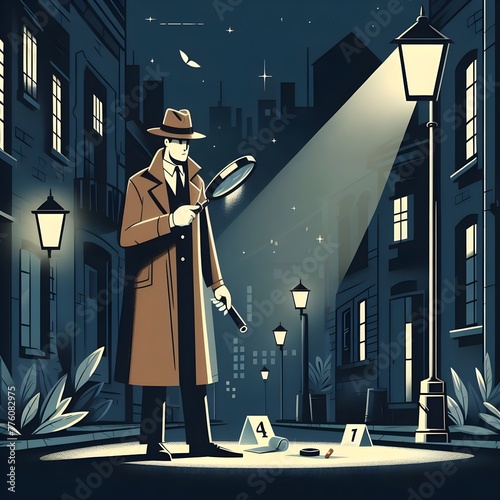 Detective illustration