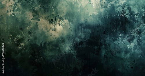 Painterly style abstract background. No specific subject. Undefined setting, capturing the essence of a dark, moody atmosphere. 