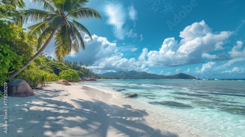 Anse Source d'Argent Beach - Seychelles generative ai