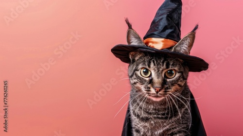 Cat With Witches Hat