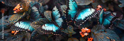 Mesmerizing Display of Lycaenidae Butterflies in a Floral Haven