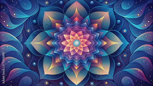 A neverending cascade of kaleidoscopic shapes and patterns reveal themselves creating a hypnotizing visual experience.