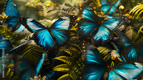 Mesmerizing Display of Lycaenidae Butterflies in a Floral Haven