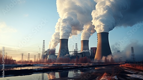 thermal power station, industrial site