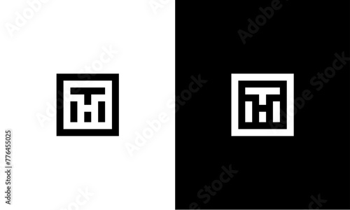 T H initials logo in box