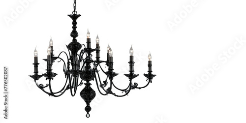 Black gothic chandelier Transparent Background Images