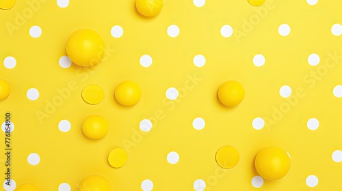 evenly yellow polka dot background