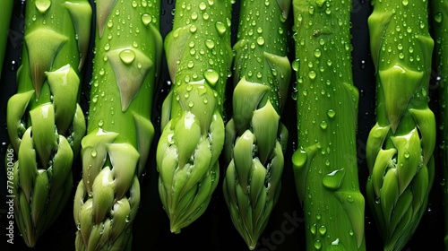 slender vegetable asparagus green