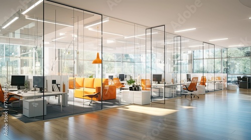 transparency office interior modern